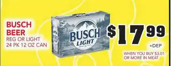 Fareway Busch Beer offer