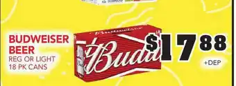 Fareway Budweiser Beer offer