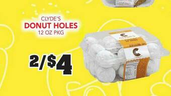 Fareway Clyde's Donut Holes offer