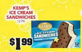 Fareway Kemp's Ice Cream Sandwiches offer
