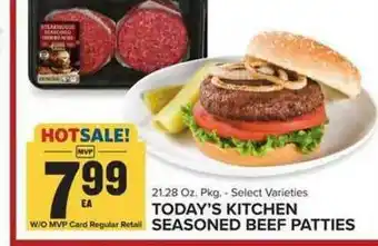 Food Lion Today's Kitchen Seasoned Beef Patties offer