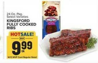 Food Lion Kingsford Fully Cooked Ribs offer