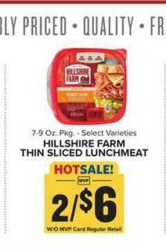 Food Lion Hillshire Farm Thin Sliced Lunchmeat offer