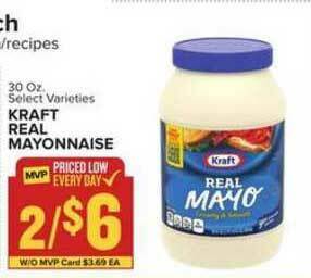 Food Lion Kraft Real Mayonnaise offer