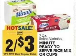 Food Lion Minute Ready To Serve Rice Mix Or Cups offer