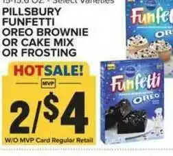 Food Lion Pillsbury Funfetti Oreo Brownie Or Cake Mix Or Frosting offer