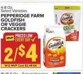 Food Lion Pepperidge Farm Goldfish Or Veggie Crackers offer
