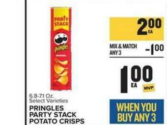 Food Lion Pringles Party Stack Potato Crisps offer