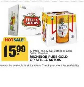 Food Lion Michelob Pure Gold Or Stella Artois offer