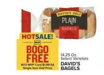 Food Lion David's Bagels offer