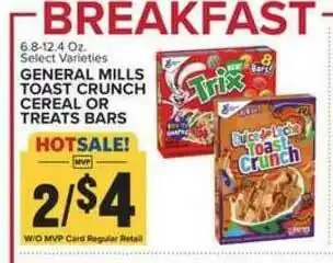 Food Lion General Mills Toast Crunch Cereals Or Treats Bars offer