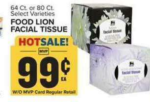 Food Lion Food Lion Facial Tissue offer