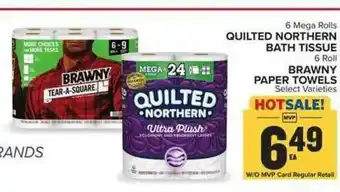 Food Lion Quilted Northern Bath Tissue Or Brawny Paper Towels offer