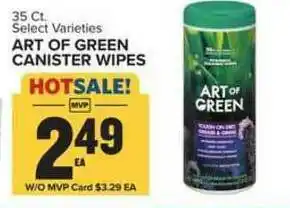 Food Lion Art Of Green Canister Wipes offer