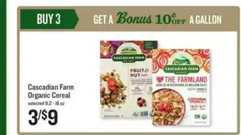 Lowes Foods Cascadian Farm Organic Cereal offer