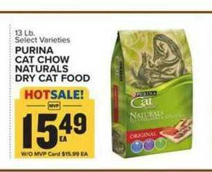 Food Lion Purina Cat Chow Naturals Dry Cat Food offer