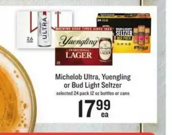 Lowes Foods Michelob Ultra Yengling Or Bud Light Seltzer offer