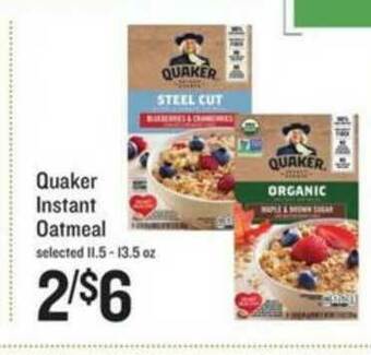 Lowes Foods Quaker Instant Oatmeal offer