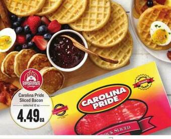Lowes Foods Carolina Pride Sliced Bacon offer