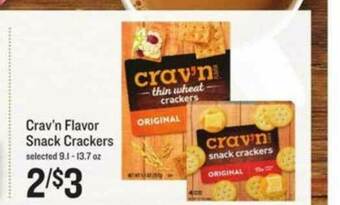 Lowes Foods Crav'n Flavor Snack Crackers offer