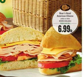 Lowes Foods Boar's Head American Cheese offer