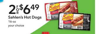 Publix Sahlen's Hot Dogs offer
