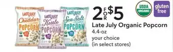 Publix Late July Organic Popcorn offer