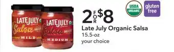Publix Late July Organic Salsa offer
