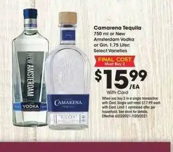 Ralphs Camarena Tequila offer