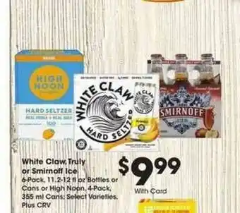 Ralphs White Claw, Truly Or Smirnoff Ice offer