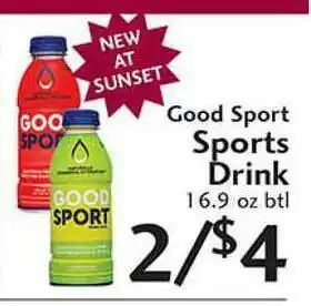 Sunset Foods Good Sport Sports Drink offer