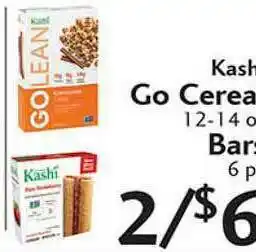 Sunset Foods Kash Go Cereal Bars offer