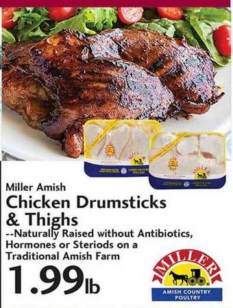 Sunset Foods Miller Amish Chicken Drumsticks & Thighs offer