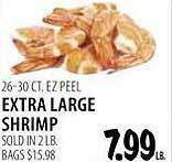 Karns Extra large shrimp offer