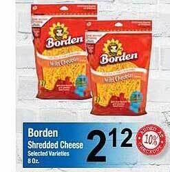 Borden shredded cheese