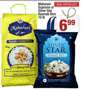 Super King Markets Maharani Supreme Or Silver Star Basmati Rice offer