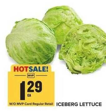 Food Lion Iceberg lettuce offer