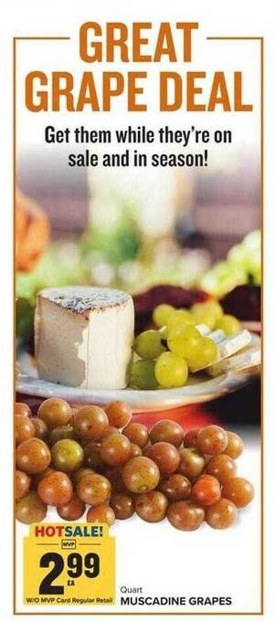 Food Lion Muscadine grapes offer