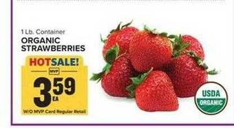 Food Lion Organic strawberries offer