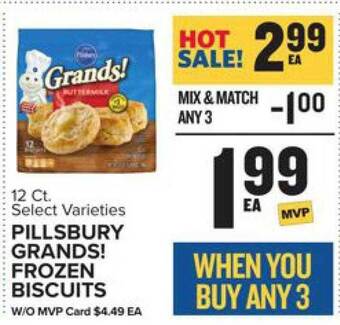 Food Lion Pillsbury grands! frozen biscuits offer