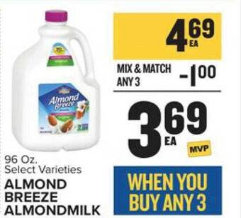 Food Lion Almond breeze almondmilk offer