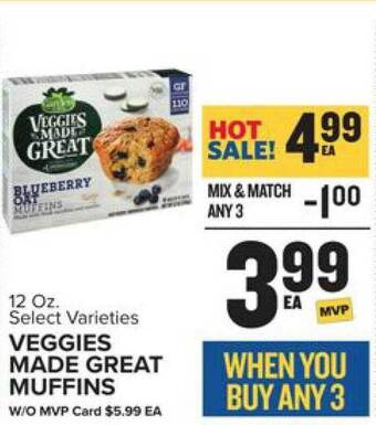 Food Lion Veggies made great muffins offer