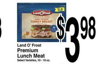 Super Saver Land O' Frost Premium Lunch Meat offer