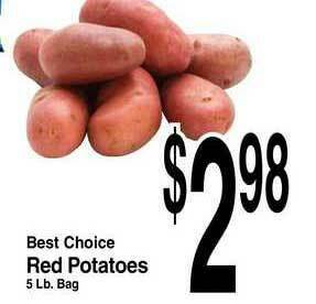 Super Saver Best Choice Red Potatoes offer