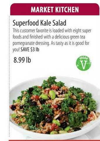 Market of Choice Superfood Kale Salad offer