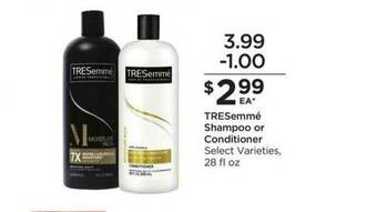 Food 4 Less Tresemmé Shampoo Or Conditioner offer