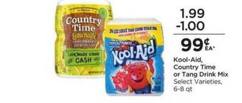Food 4 Less Kool-aid Country Time Or Tang Drink Mix offer