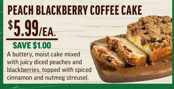 Central Market Peach Blackberry Coffee Cake offer
