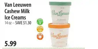 Market of Choice Van Leeuwen Cashew Milk Ice Creams offer