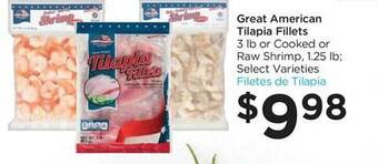 Food 4 Less Great american tilapia fillets offer